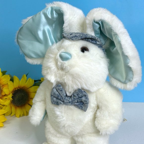 RARE Vintage Commonwealth Target Bunny Rabbit Satin Ears 10" Plush‎ Stuffed Toy - Picture 3 of 5
